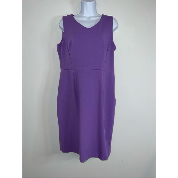 Talbots Dresses & Skirts - Women’s Purple Midi Sheath Dress 10 Work Office Wear